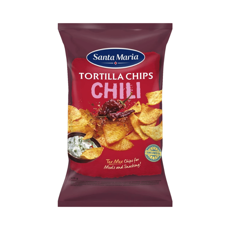 Santa Maria Tortillachips med chili 475g